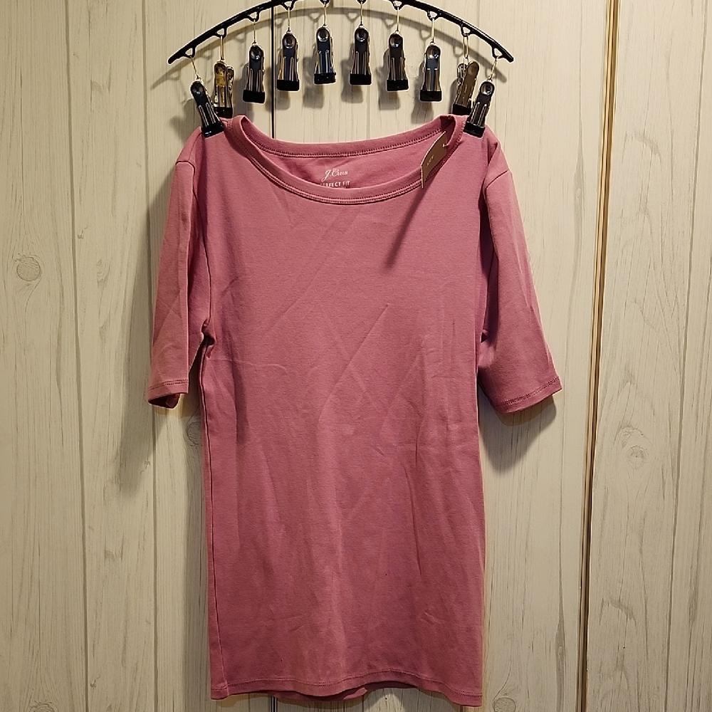 J. Crew Dusty Rose Long Sleeve Tee